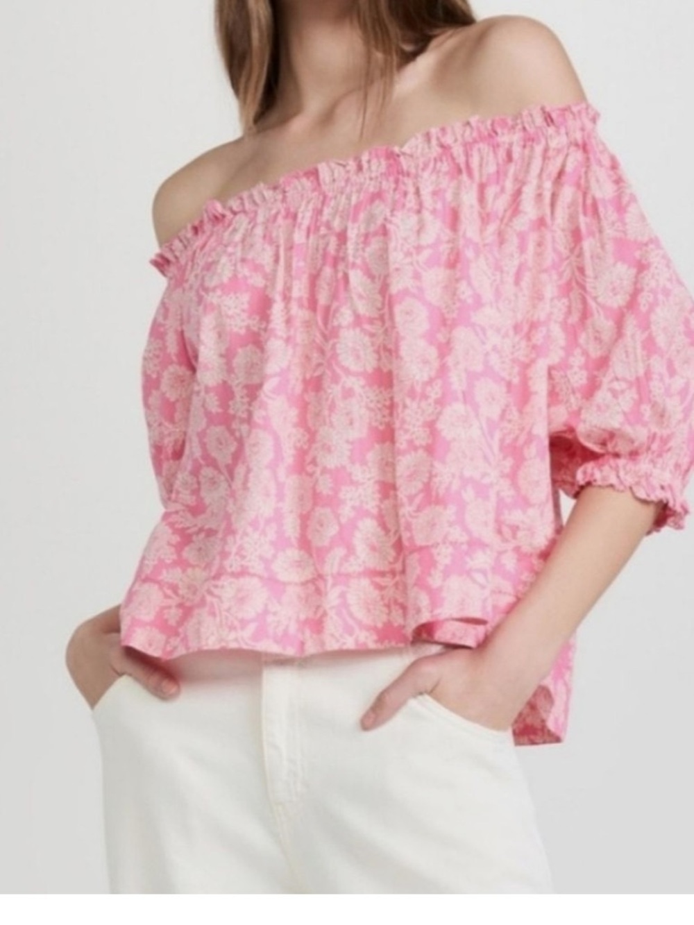 The Great Grand Top Pink Floral Size 0